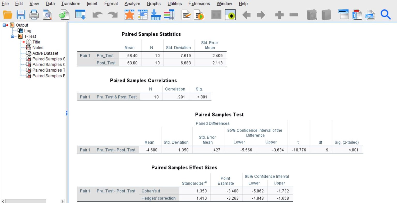 How to Run a Paired Samples T-Test in SPSS + Interpretation