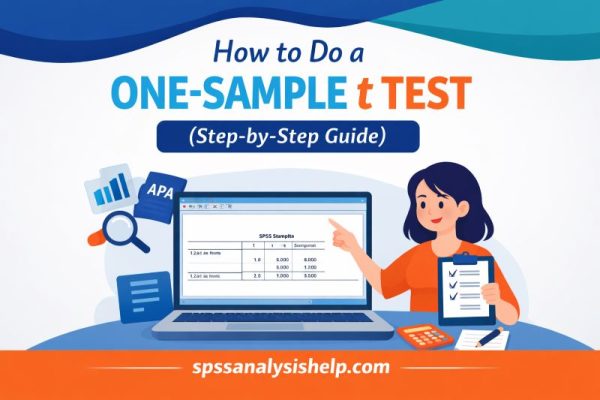 how to run a one-sample t-test in spss and report the results in APA style