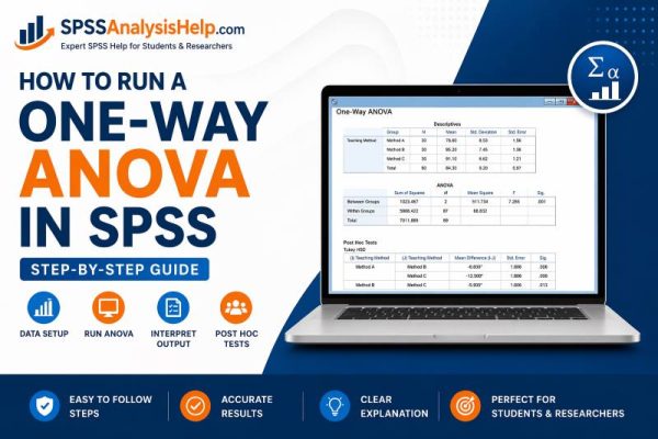 How to perform a one-way anova in SPSS