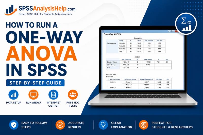 How to perform a one-way anova in SPSS