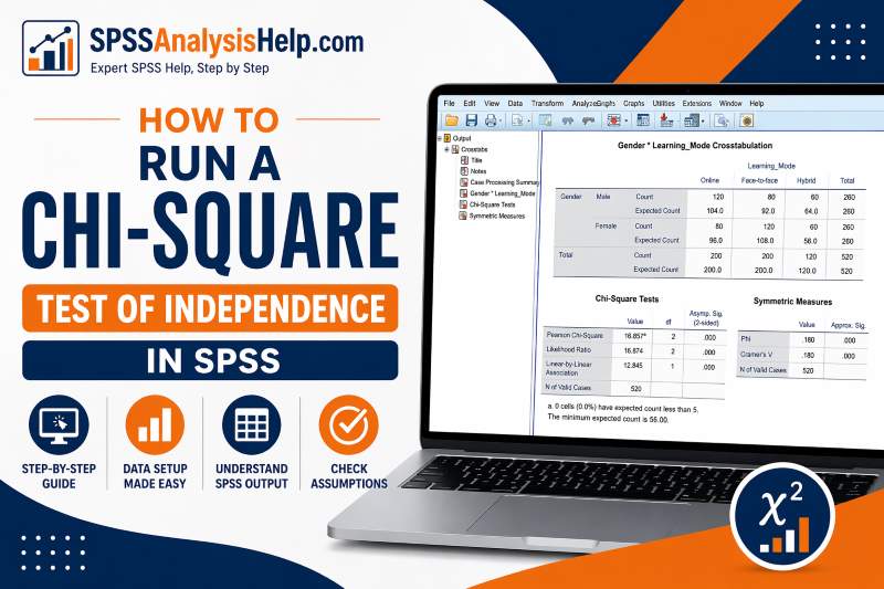 How to run a chi-square test of independence in SPSS