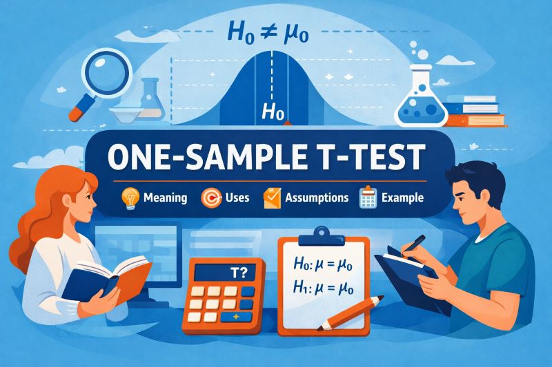 One-sample t-test explained. What is it, assumptions, hypothesis test, formula and examples