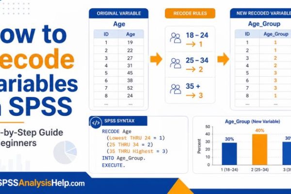 how to recode variables in SPSS. A complete guide for beginners